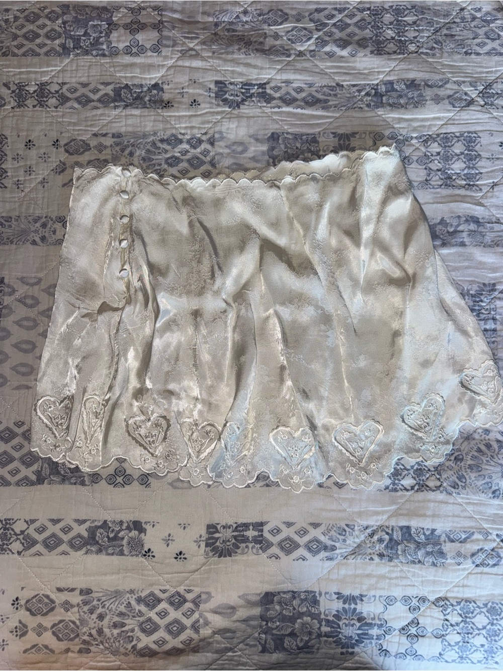 For Love and Lemons | Locked Hearts Skort | Ivory | Large | NWT - Picture 3 of 4